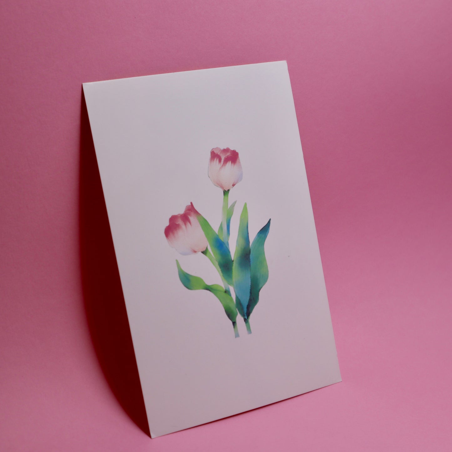 greeting card - flower motif