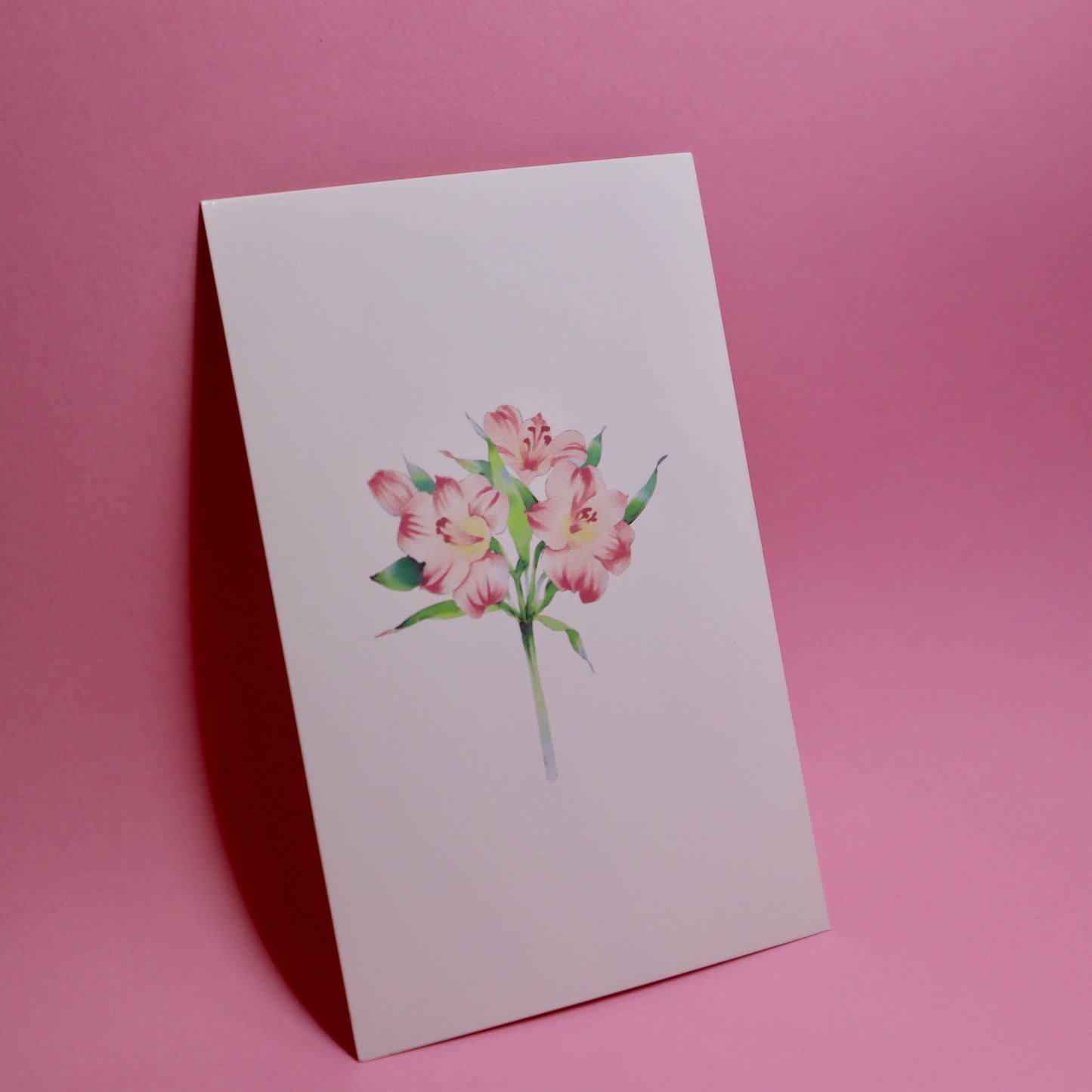 greeting card - flower motif