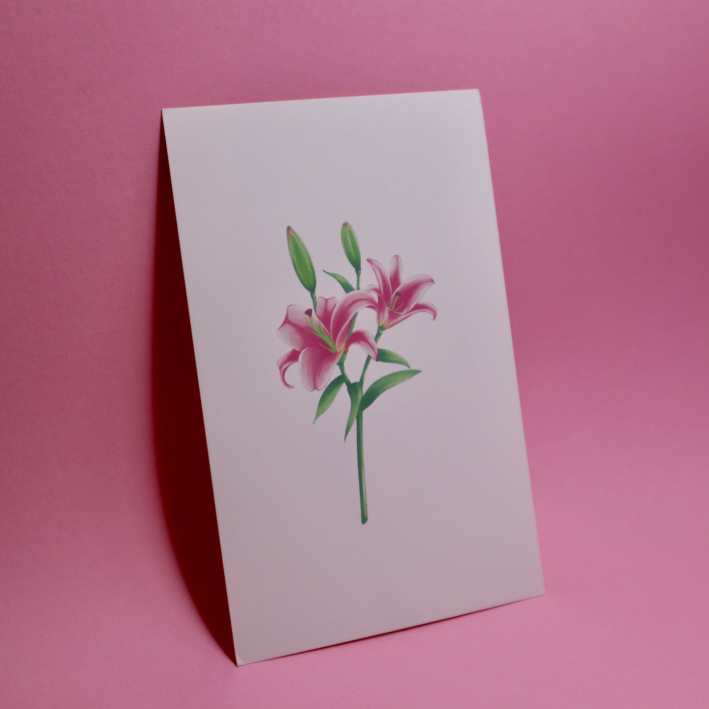 greeting card - flower motif