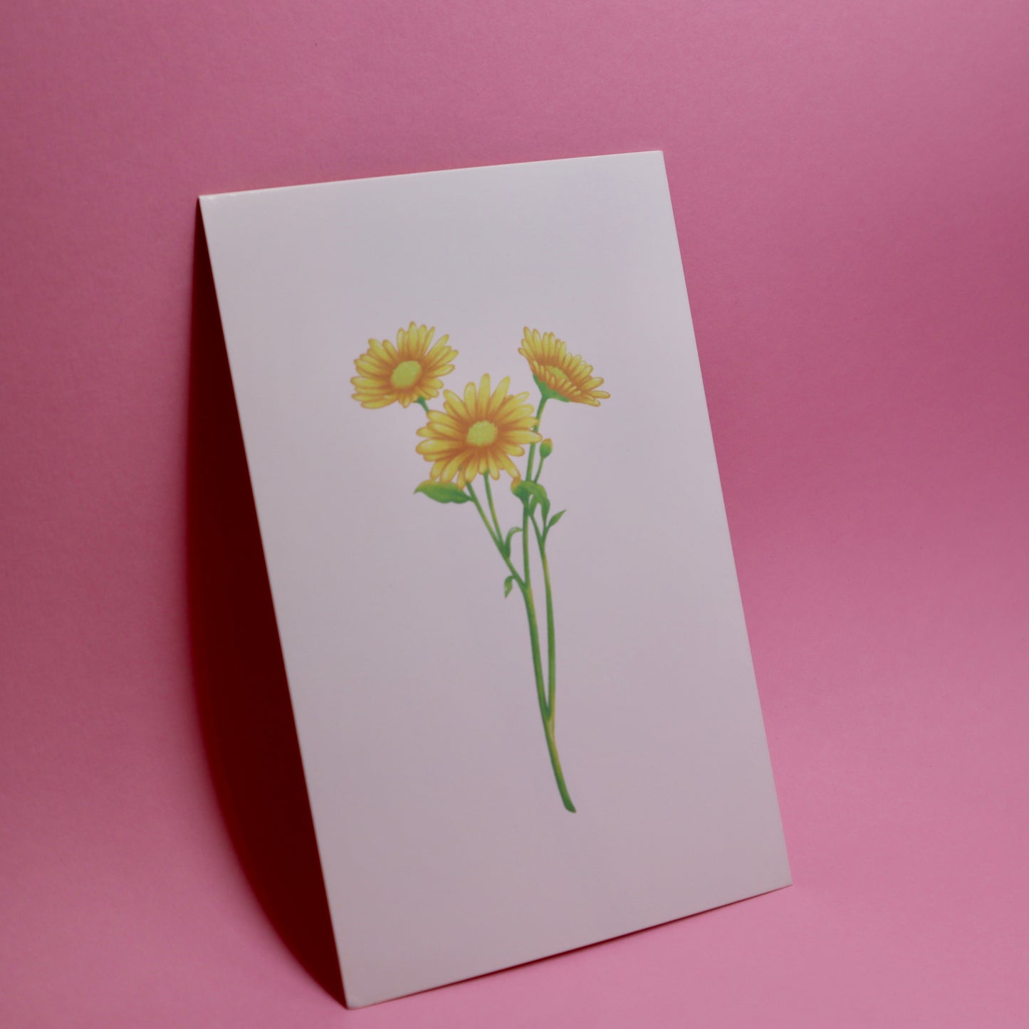 greeting card - flower motif