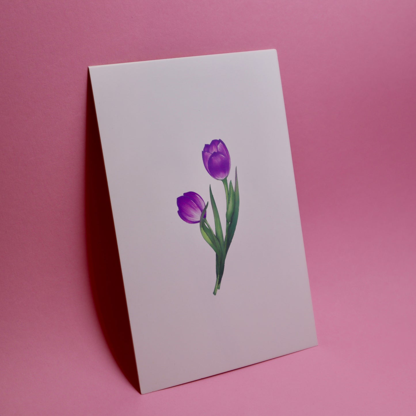 greeting card - flower motif