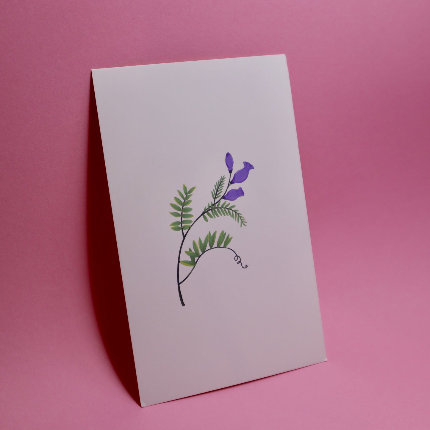 greeting card - flower motif