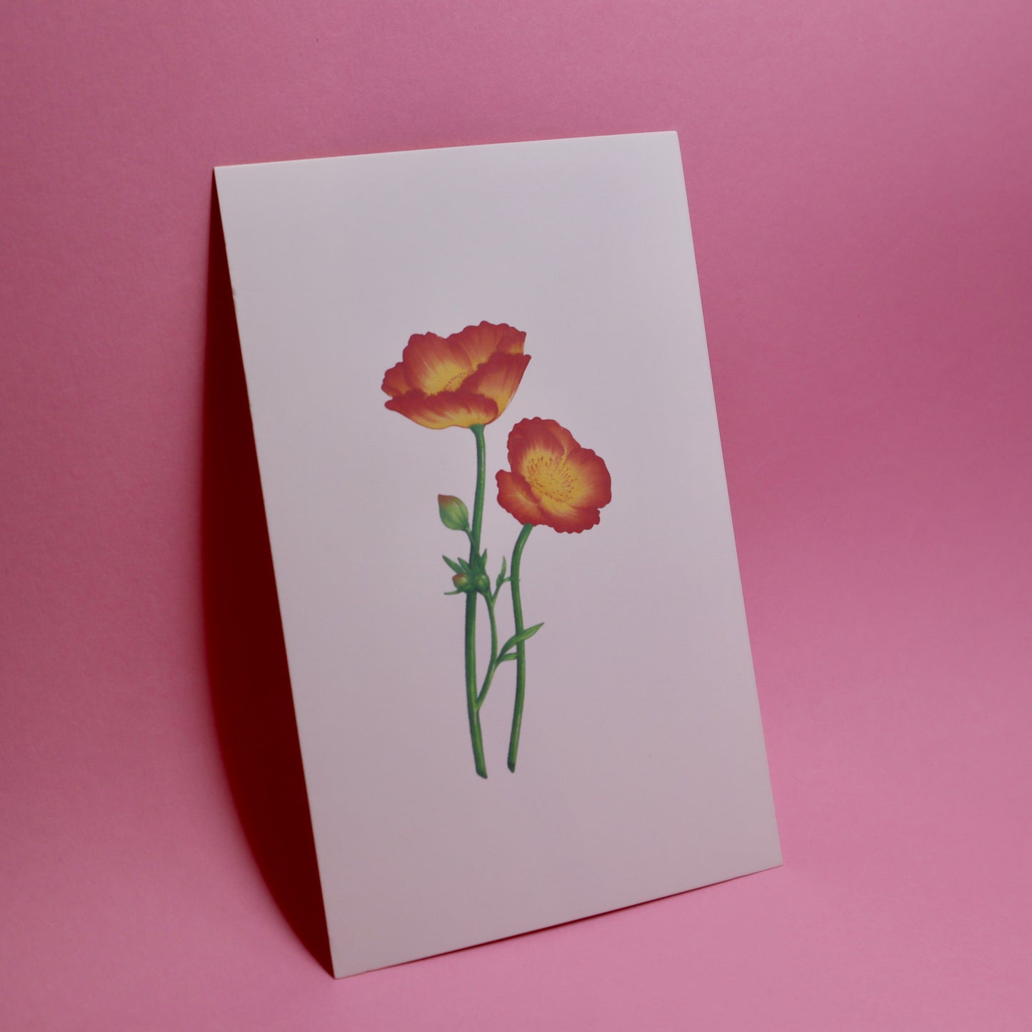 greeting card - flower motif