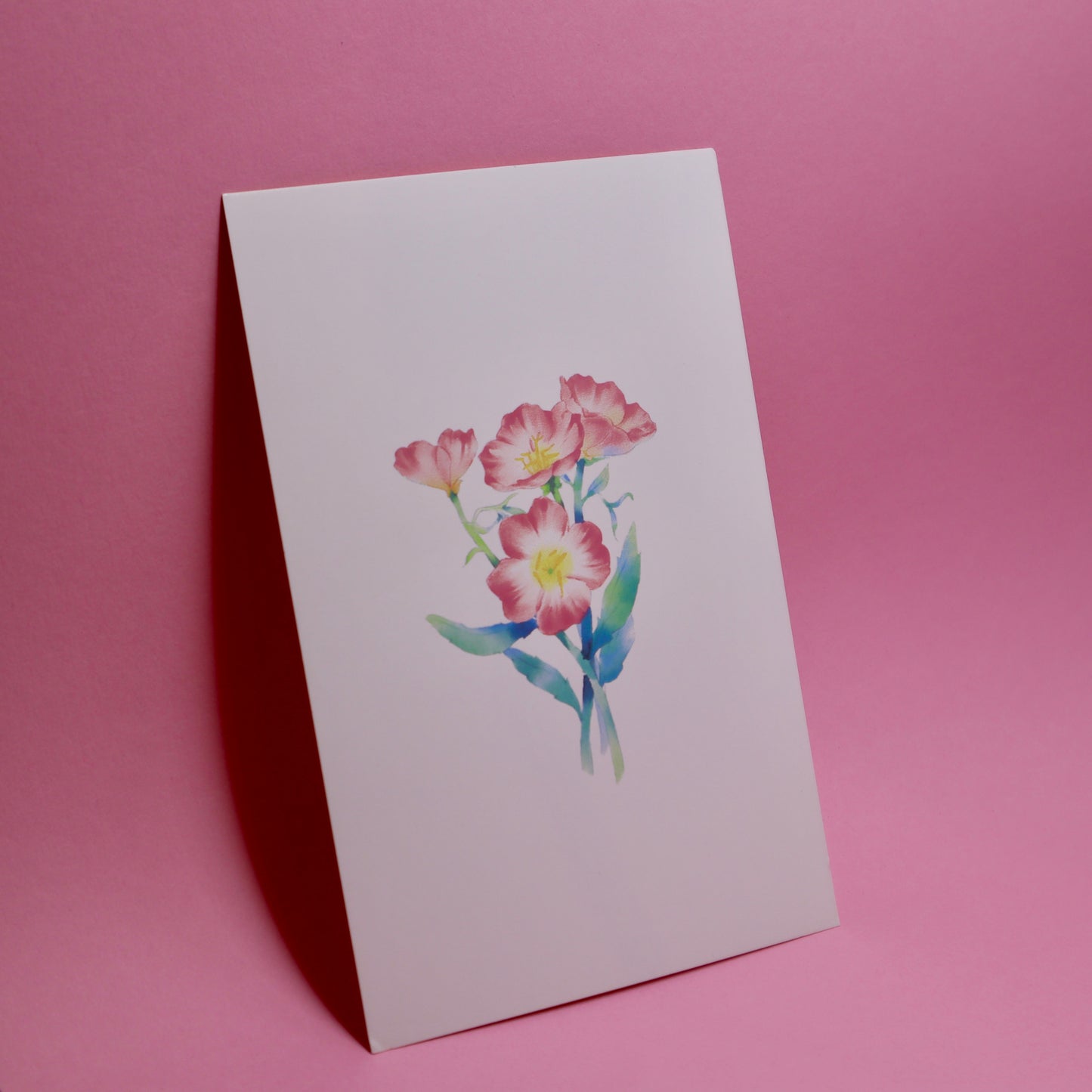 greeting card - flower motif