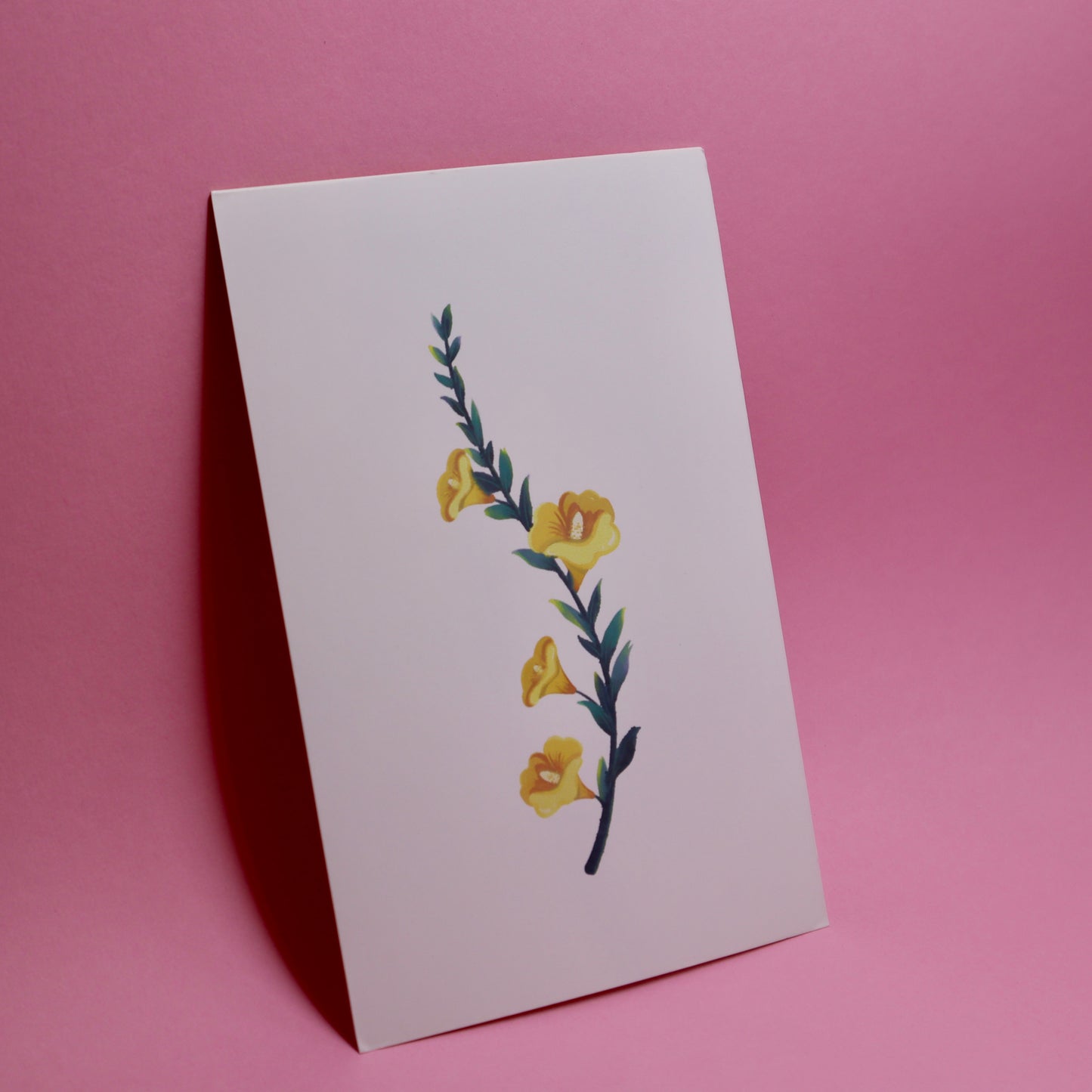 greeting card - flower motif